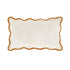 Evie Linen Butterscotch Scalloped Rectangular Cushion