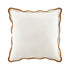 Evie Linen Butterscotch Scalloped Square Cushion