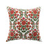 Indra Gardenia Pink Crewelwork Wool Embroidered Cushion