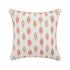 Patola Ikat Pink and Yellow French Knot Linen Cushion