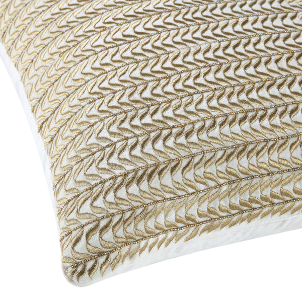 Luxe Collection Jasmine Hand Beaded Velvet Cushion