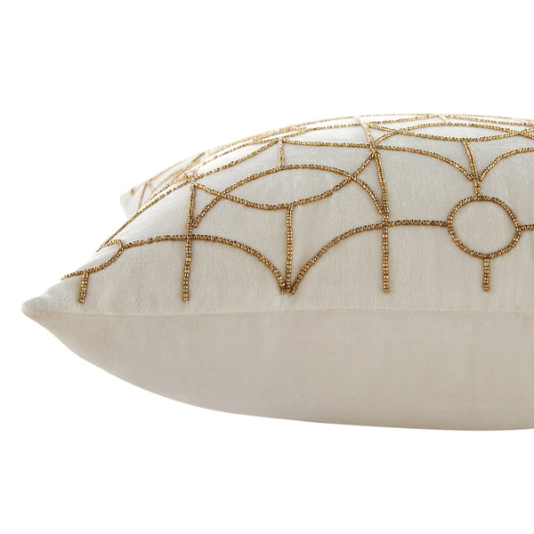 Luxe Collection Luna Hand Beaded Velvet Cushion