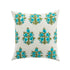 Indra Mughal Cyan Wool Embroidered Cushion