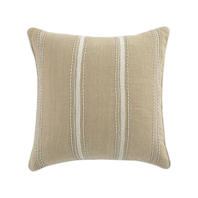 Pembroke Stripe 100% Linen Oatmeal Cushion