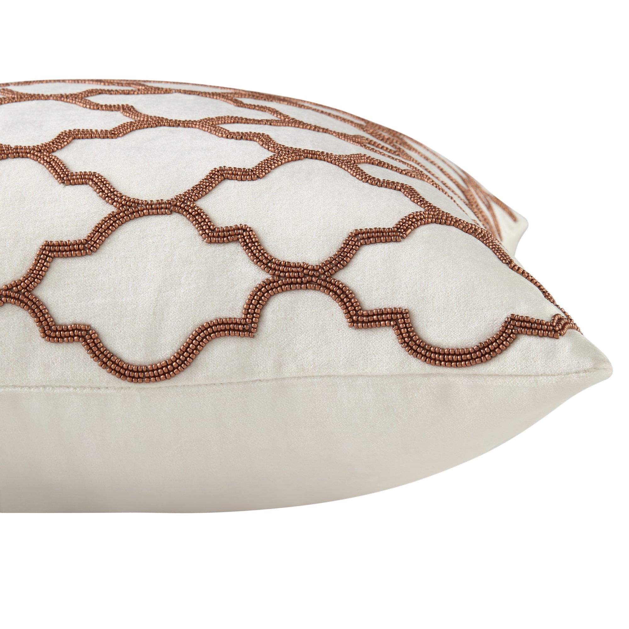 Luxe Collection Trellis Hand Beaded Cushion