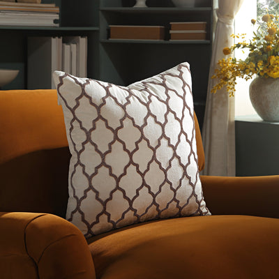 Luxe Collection Trellis Hand Beaded Cushion