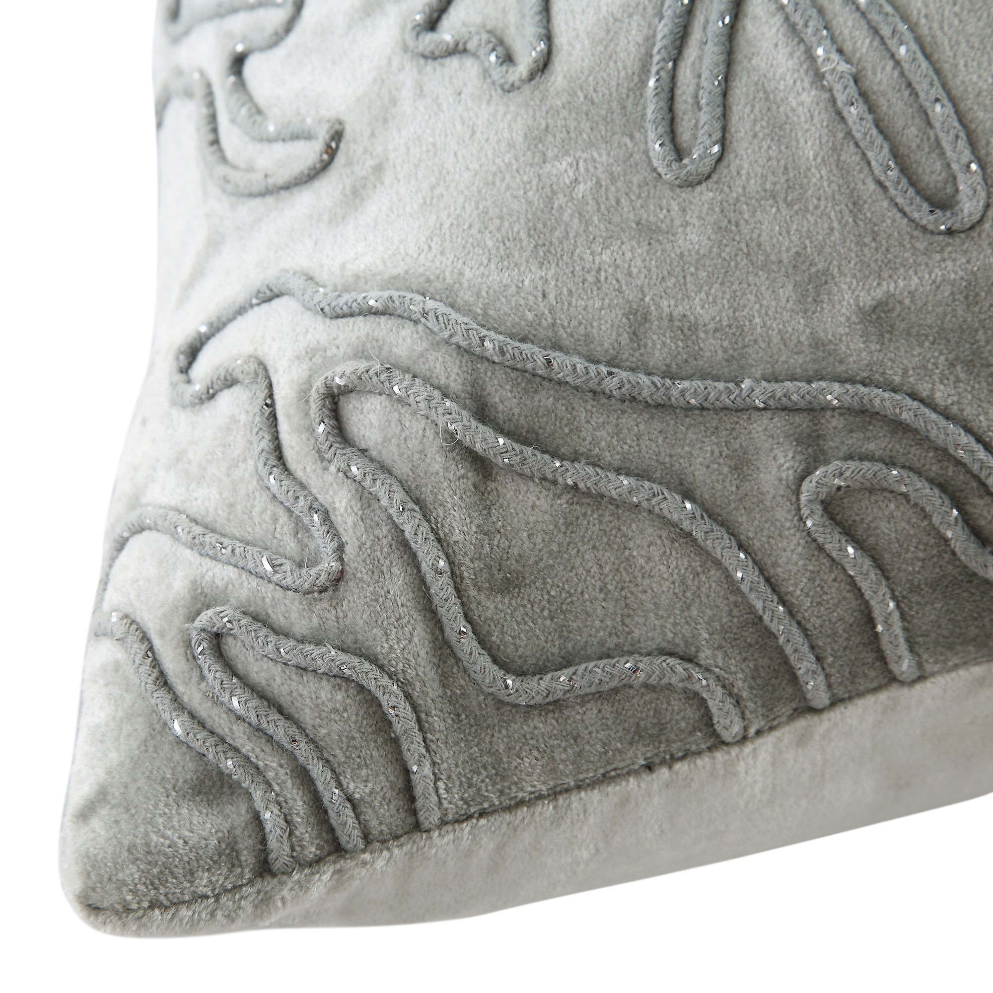 Luxe Collection Wiggle Sparkle Cord Velvet Cushion