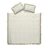Darcy Floral Olive Green Ruffle Linen Blend Duvet Set