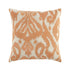 Ikat Collection Papaya Orange Hand Embroidered Cushion