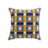 Knox Pink Blue & Yellow Crewelwork Wool Embroidered Cushion