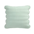 Matilda Seafoam Green Scallop Quilted Linen Blend Continental Square Pillowcases - Pair