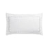 Adeline Moonshine Grey Floral Embroidered 600 Thread Count Cotton Sateen King Size Oxford Pillowcases - Pair