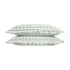 Matilda Sage Green Gingham Ruffle Linen Blend Pillowcases - Pair