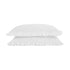 Matilda White Ruffle Linen Blend Pillowcases - Pair