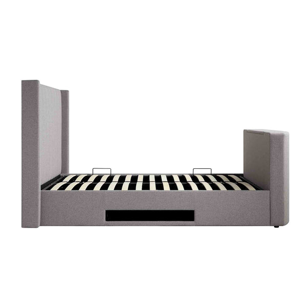 Wilton Grey Fabric Ottoman TV Bed