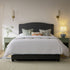 Chilworth Upholstered Ottoman Storage Bed, Dark Grey Weave Fabric