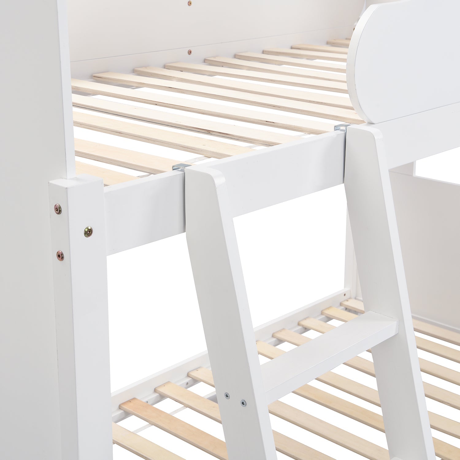 Newton White Solid Wood Kid's Treehouse Bunk Bed