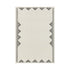 Atlan Cream & Black Handwoven Wool Rug