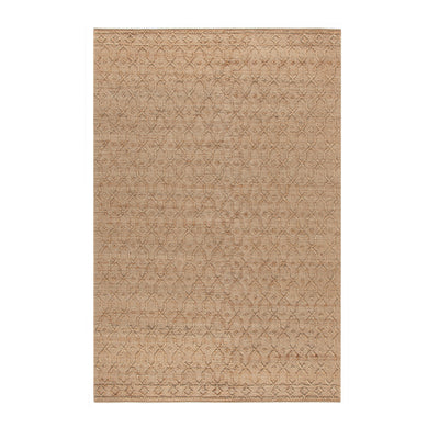 Casablanca Trellis Handwoven & Knotted Natural Jute Rug