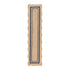 Evie Hand Braided Jute Scallop Navy Blue Runner