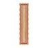 Evie Hand Braided Jute Scallop Scarlet Red Runner