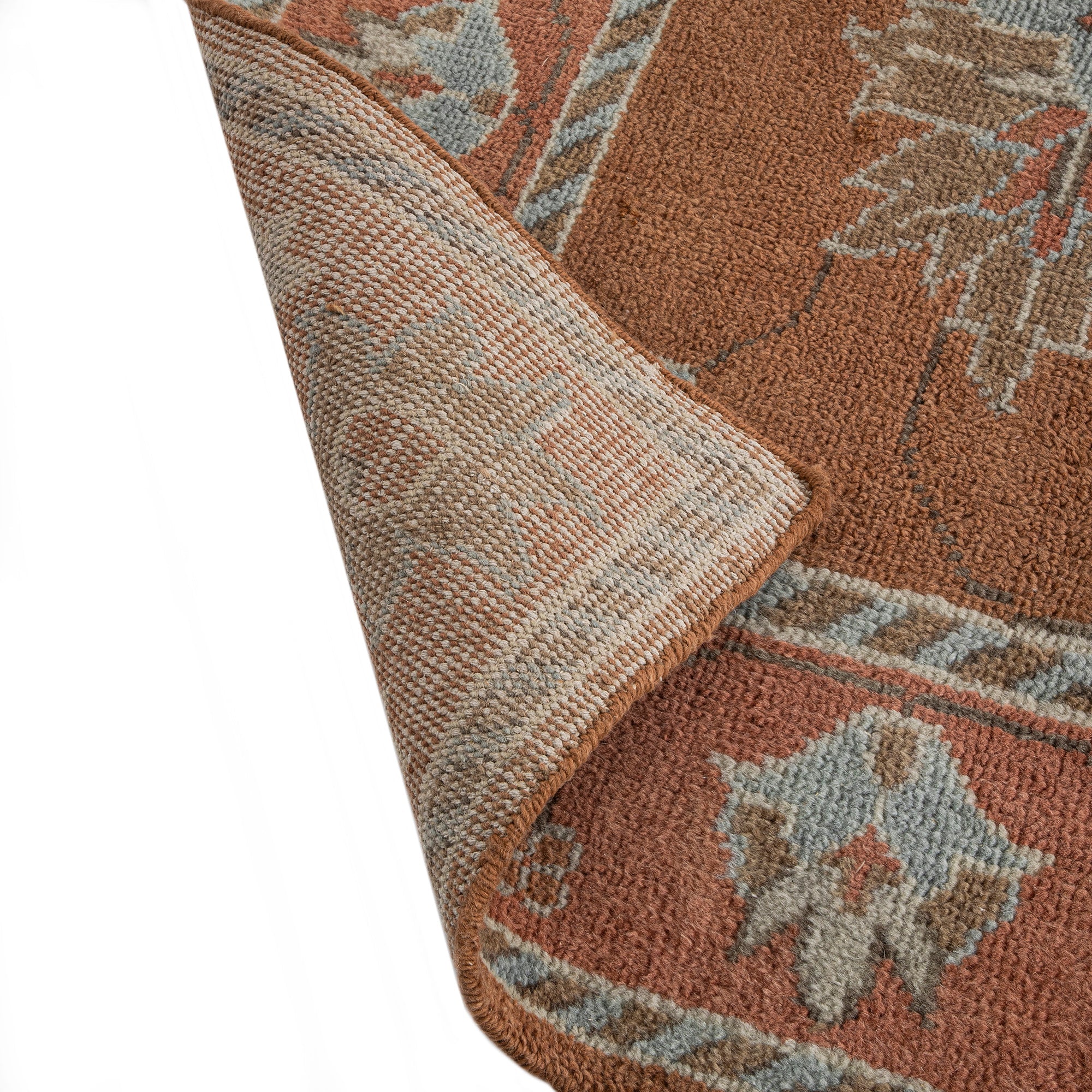 Premium Hand-Knotted Heritage Collection Florentine Rose New Zealand Wool Rug