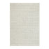 Harlem Cream Wool and Jute Checkered Hand Tufted Rectangular Rug