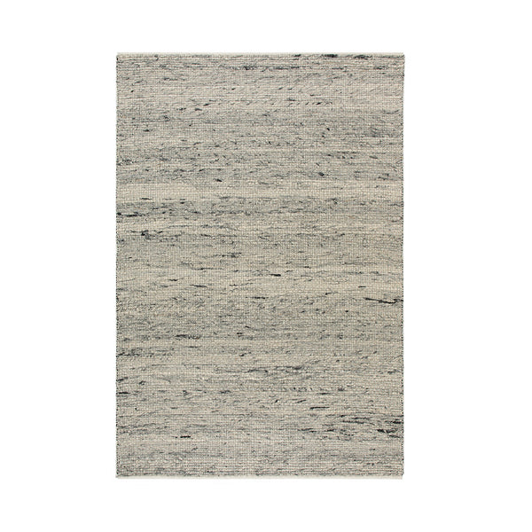 Indra Dark Grey Handwoven Wool Rug