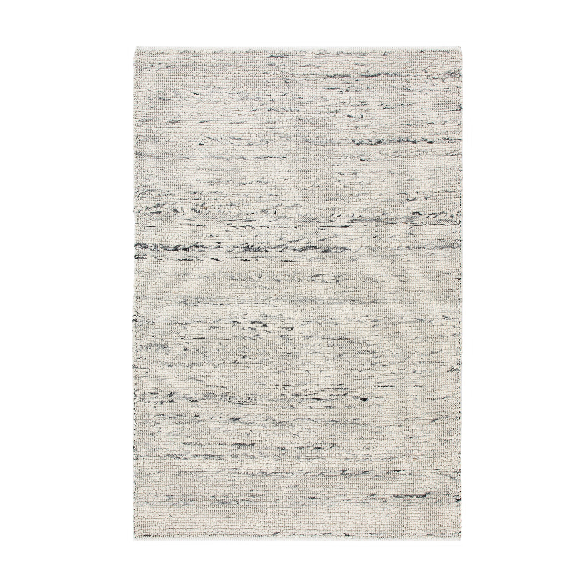 Indra Light Grey Handwoven Wool Rug