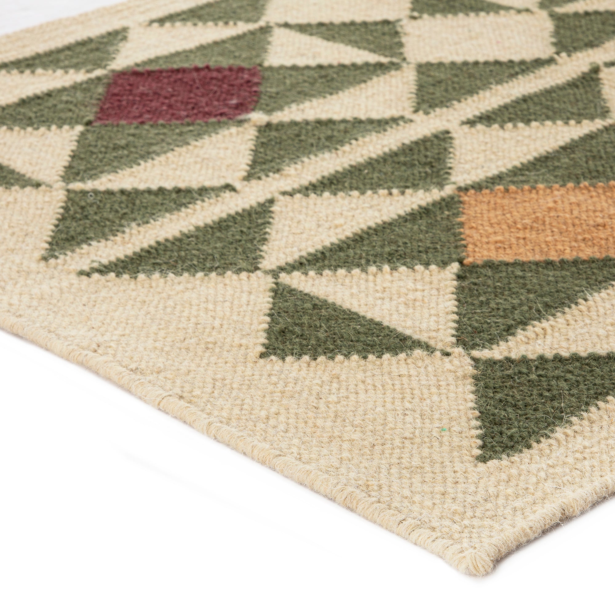 Kamala Geometric Handwoven Wool Runner