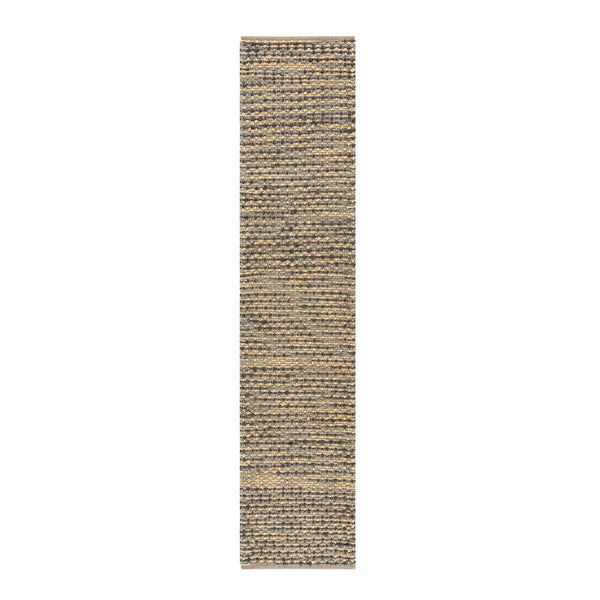 Kansas Bobble Grey Hemp & Cotton Handwoven Runner