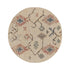 Matalya Kilim Handwoven Wool & Jute Cream Round Rug