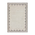 Matilda Grey Scallop Border Indoor Outdoor Handwoven Rug
