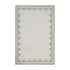 Matilda Sage Green Scallop Border Indoor Outdoor Handwoven Rug