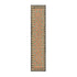 Safi Kilim Traditional Handwoven Jute & Cotton Deep Orange and Blue Runner