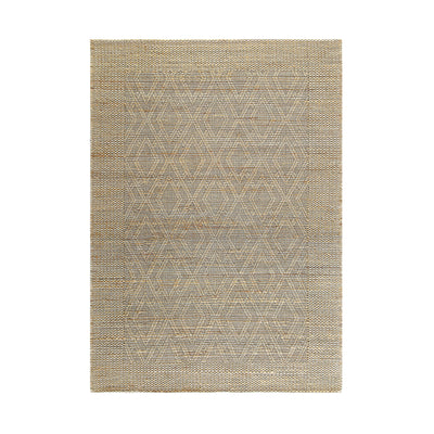 Cambria Wool and Jute Handwoven Patterned Rectangular Rug