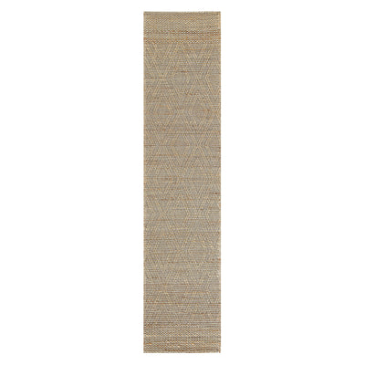 Cambria Wool and Jute Handwoven Patterned Runner