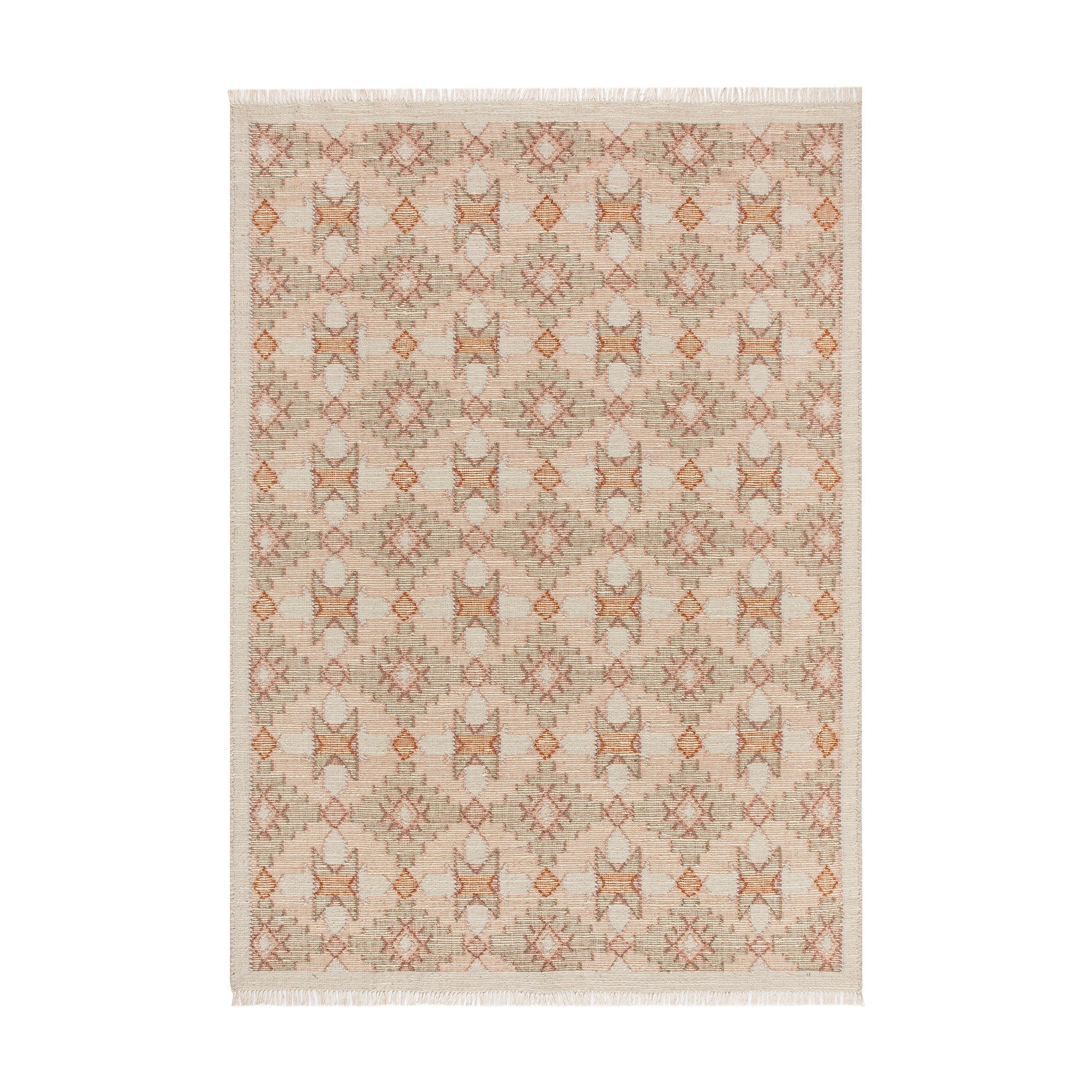 Yasmin Kilim Pink Handwoven Wool & Jute Rug