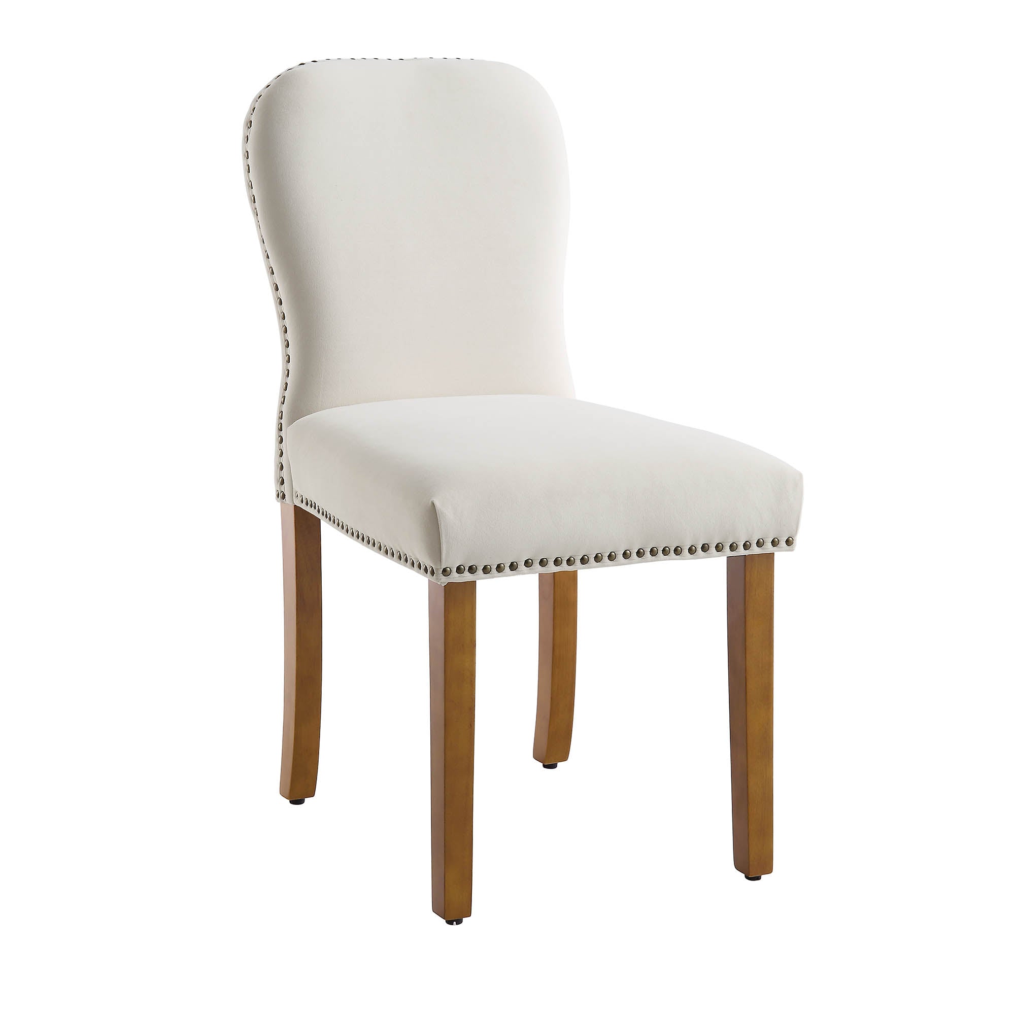 Stanway Set of 2 Champagne Velvet Dining Chairs