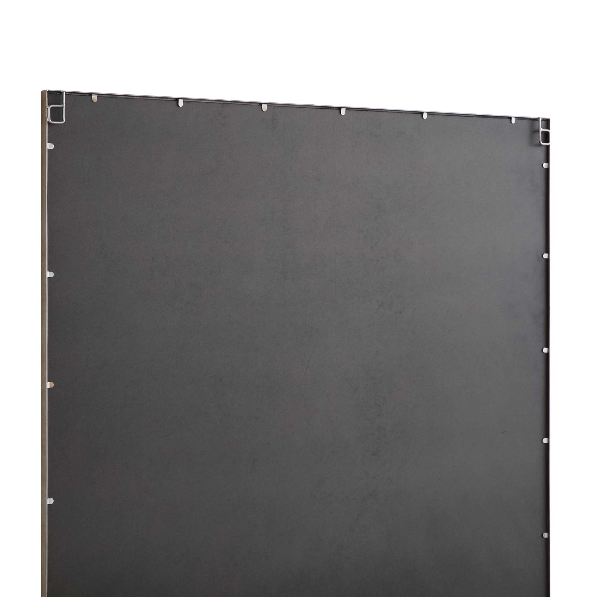 Herbert Industrial Metal Window Mirror 120 x 120 cm, Antique Silver Effect