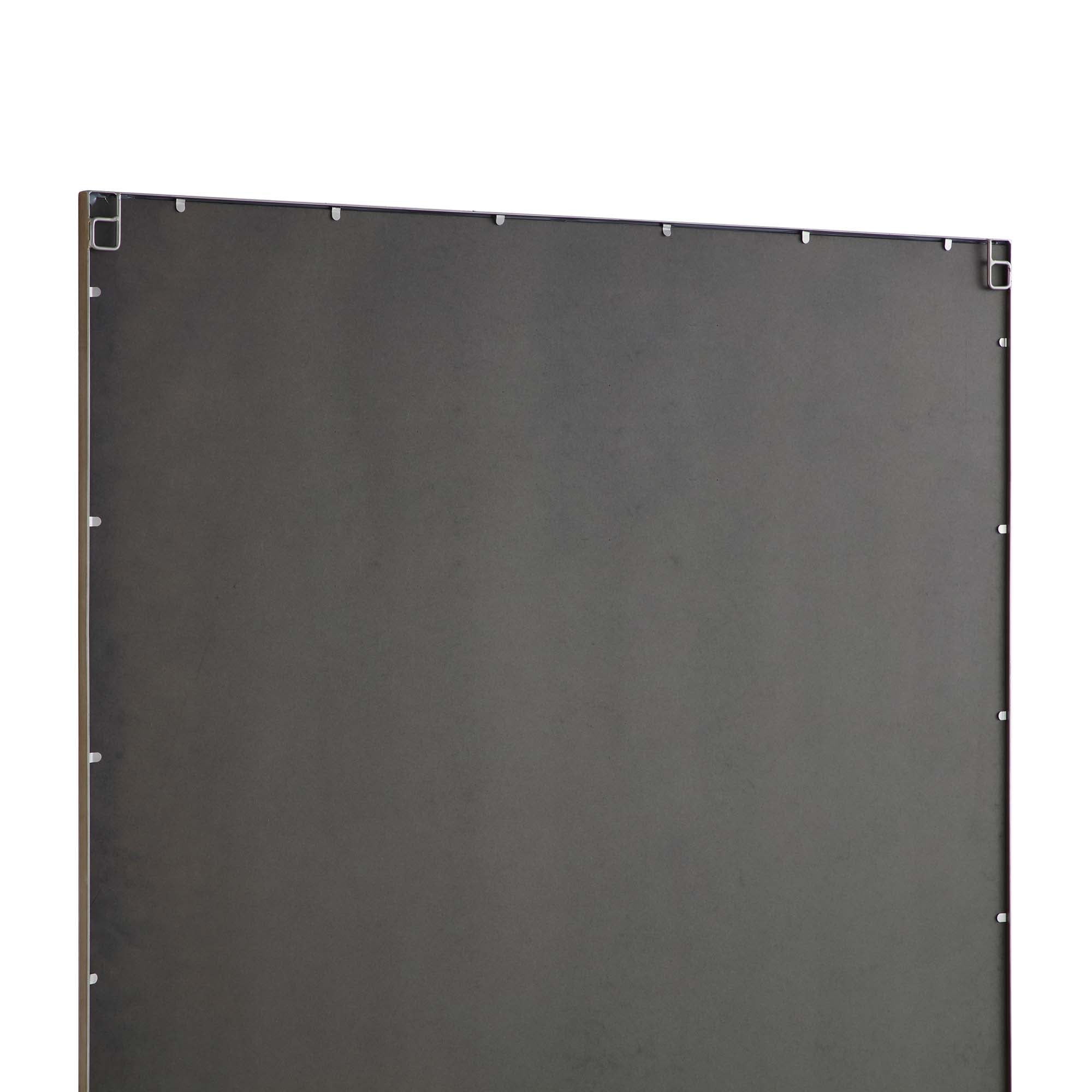 Herbert Full Length Metal Frame Window Mirror 180 x 120 cm, Antique Silver Effect