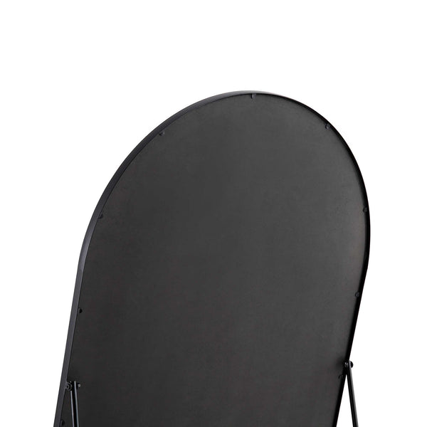Dina Freestanding Arched Full Length Metal Frame Mirror 160 x 76 cm, Black