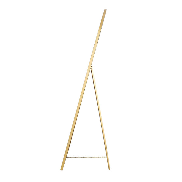 Dina Freestanding Arched Full Length Metal Frame Mirror 160 x 76 cm, Gold Effect