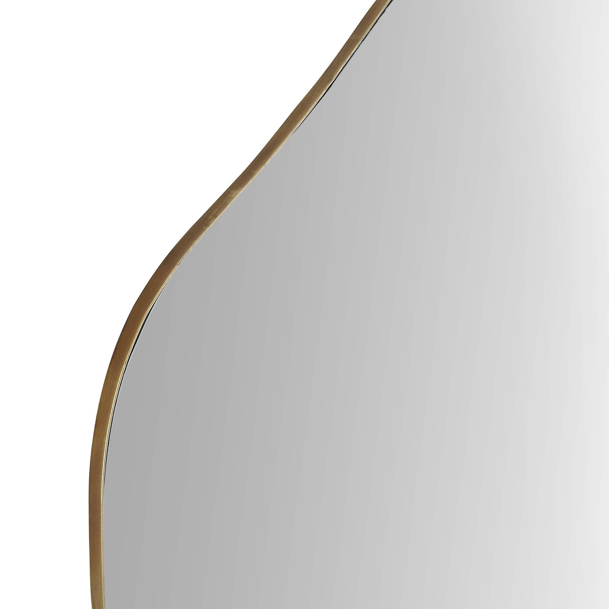 Pavia Irregular Shaped Extra Large Full Length Mirror 160 x 115 cm, Antique Gold
