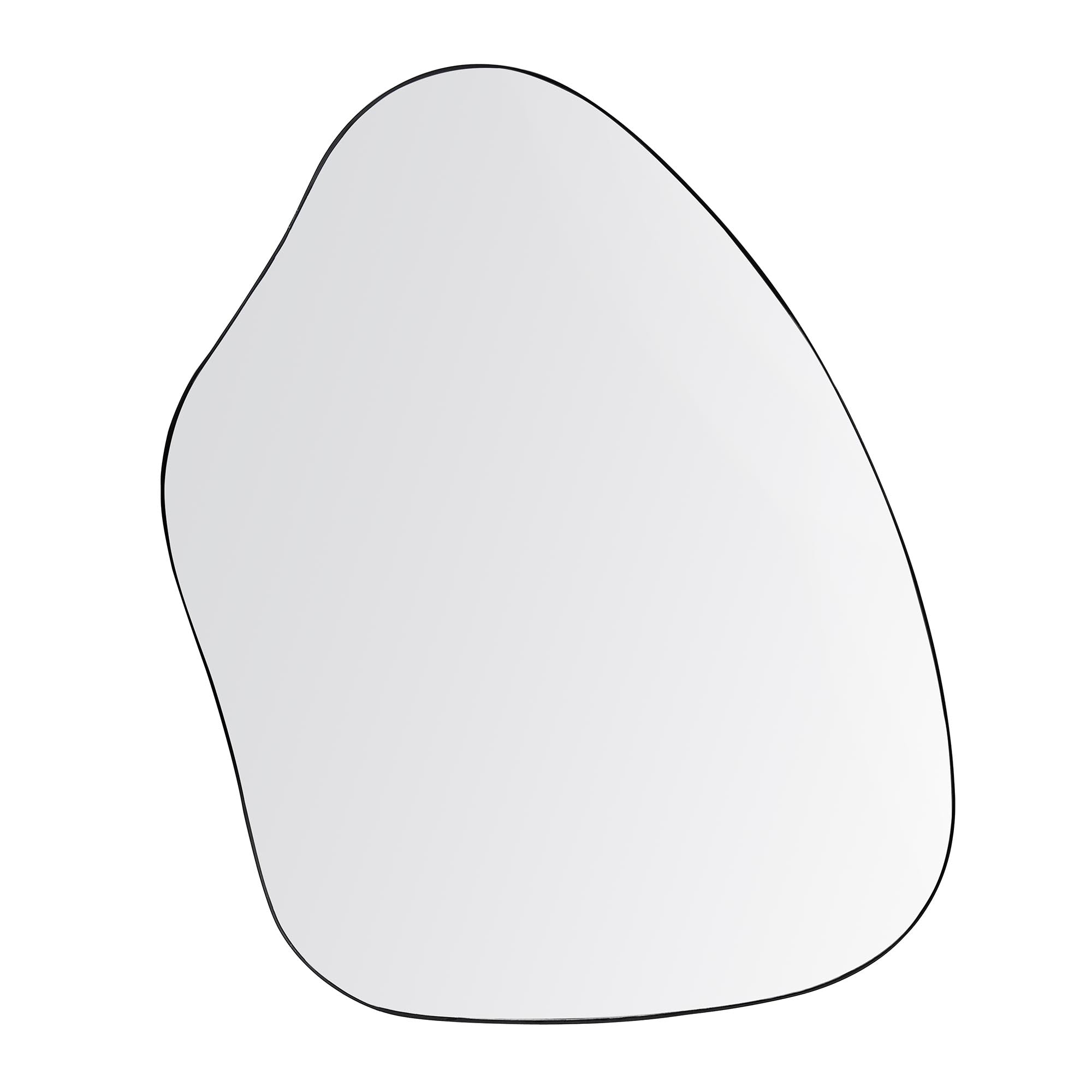 Pavia Irregular Shaped Extra Large Full Length Mirror 160 x 115 cm, Black