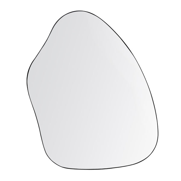 Pavia Irregular Shaped Extra Large Full Length Mirror 160 x 115 cm, Black