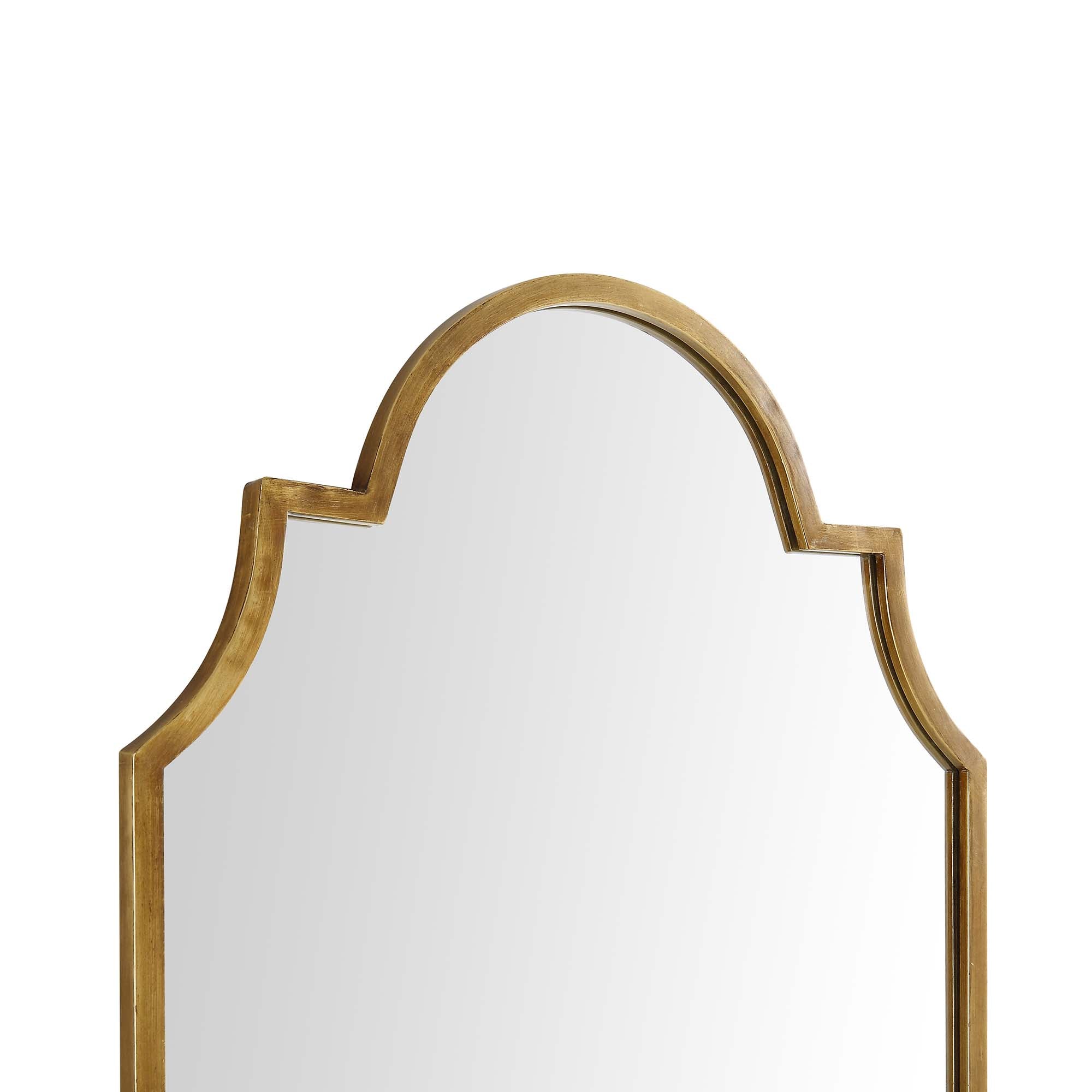 Essa Moroccan Style Full Length Mirror 160 x 70 cm, Antique Gold Effect