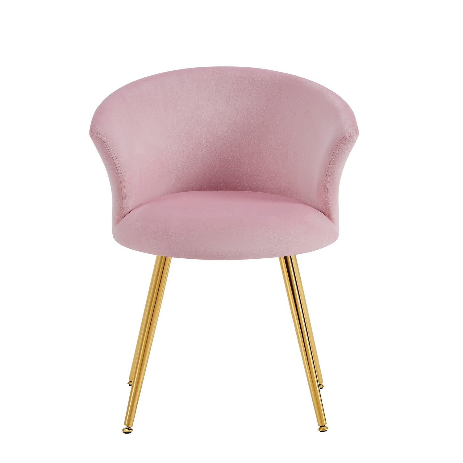 Kylie Set of 2 Pink Velvet Dining Chairs