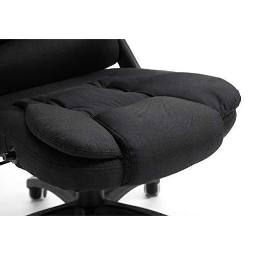 Executive Recline Extra Padded Office Chair Standard, MO17 Black Fabric