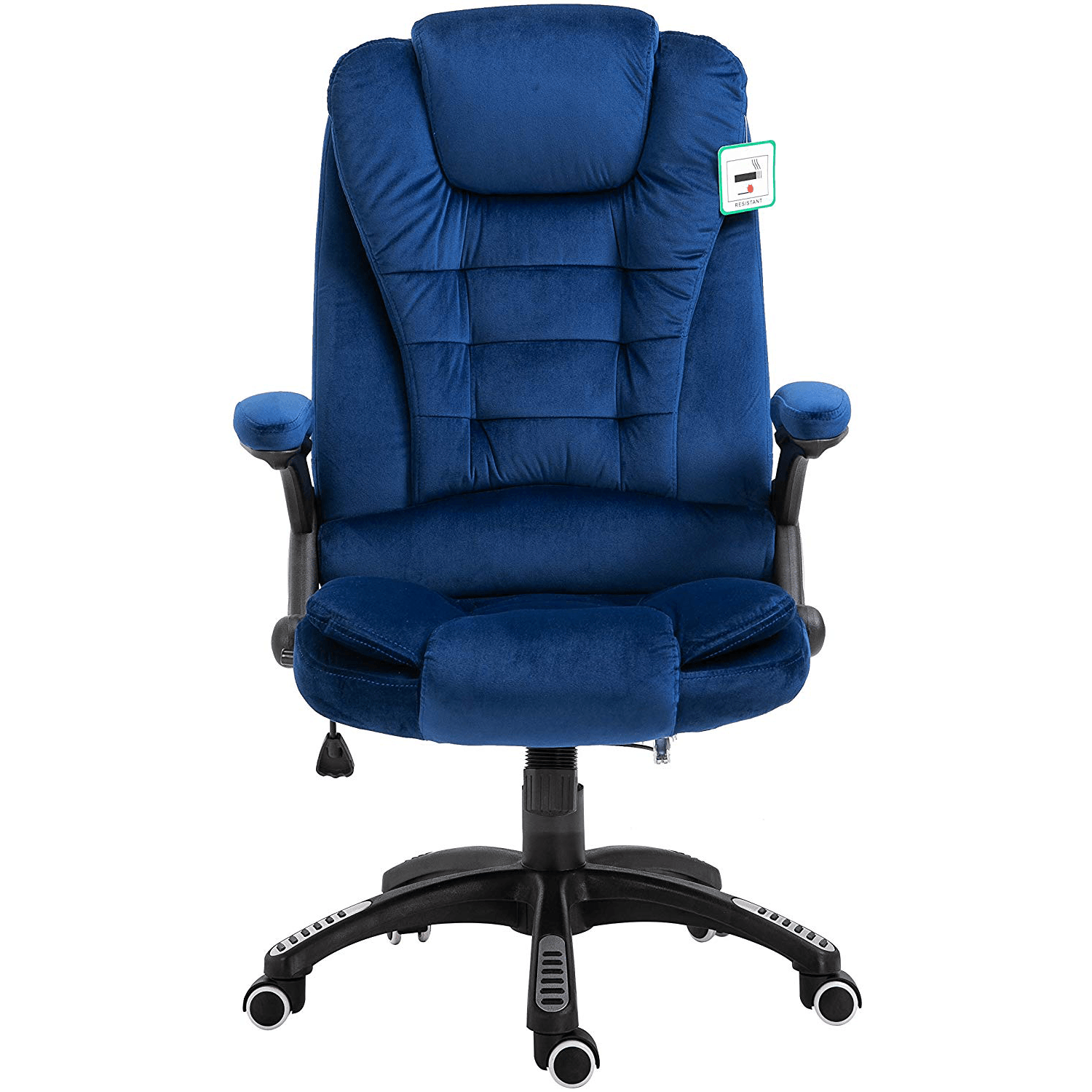 Executive Recline Extra Padded Office Chair Standard, MO17 Blue Velvet